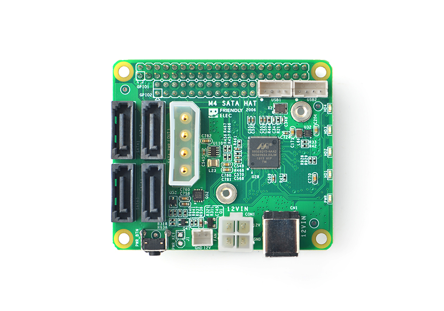 Raspberry Pi Shield - Quad NAS, 4x SATA